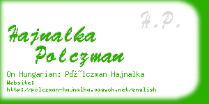 hajnalka polczman business card